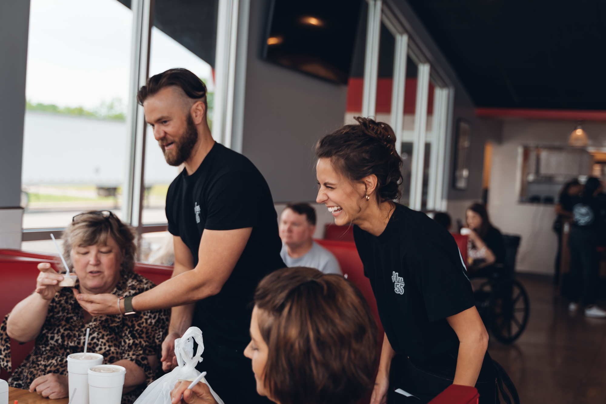 Hwy55 Burgers, Shakes & Fries area developer and franchisee Jeremy Bond estimates the restaurant will have 80 to 100 full- and part-time employees