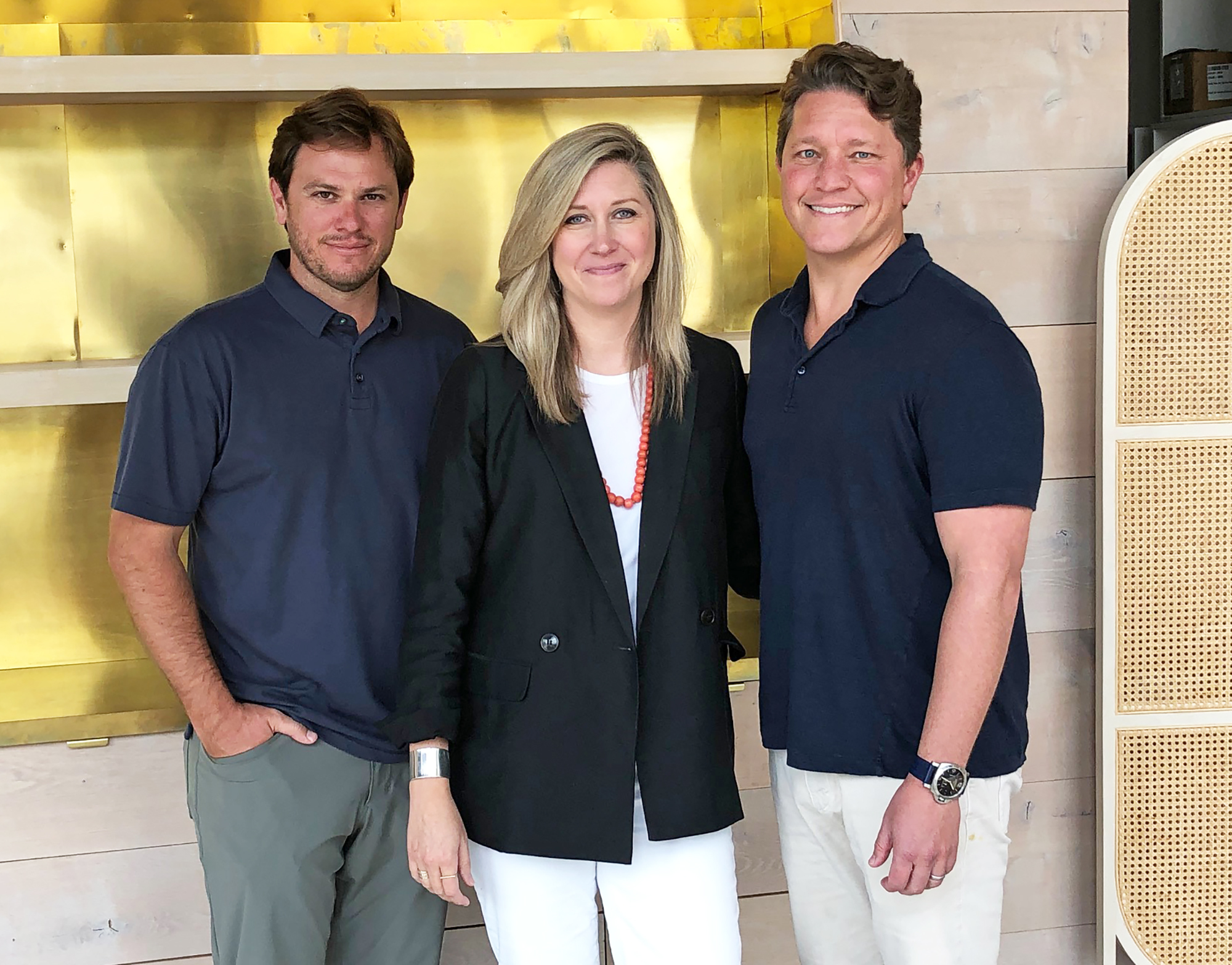 The Corner Lot Companies CEO Andy Allen and Industry West co-founders Anne and Jordan England.
