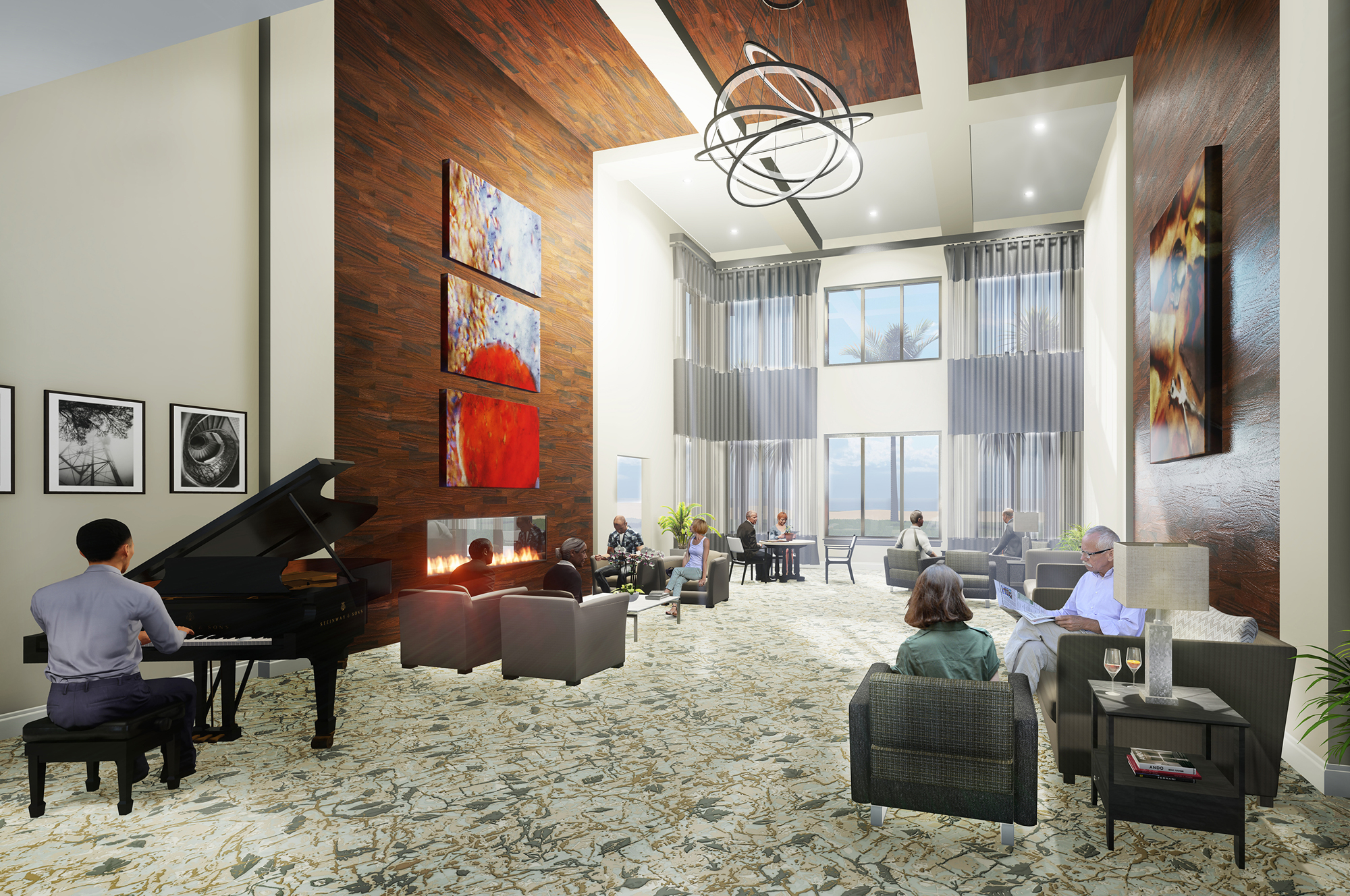 The living area. Legend Senior Living is developing the project.