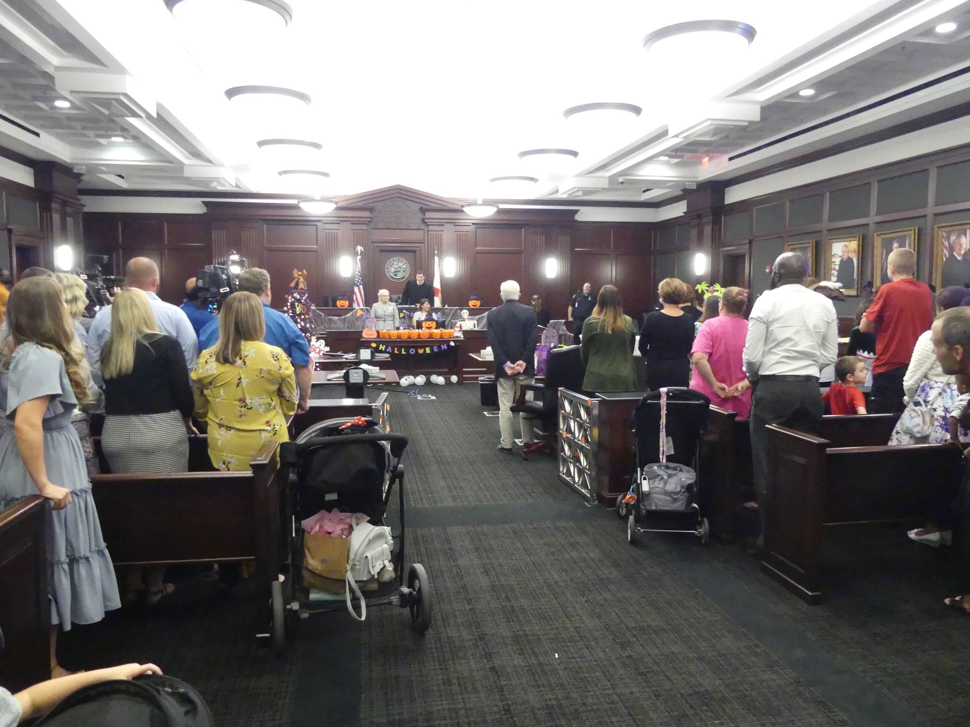 Courtroom 407 at the Duval County Courthouse was filled to capacity Oct. 29 for an in-person adoption ceremony.