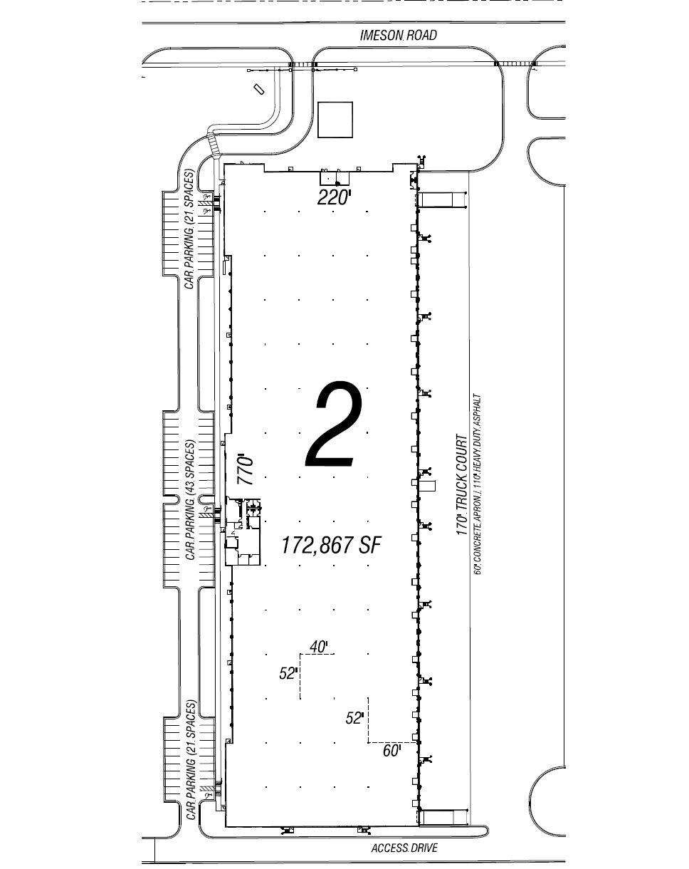 Pattillo Industrial Real Estate intends to start construction immediately on Building 2 along Imeson Road.