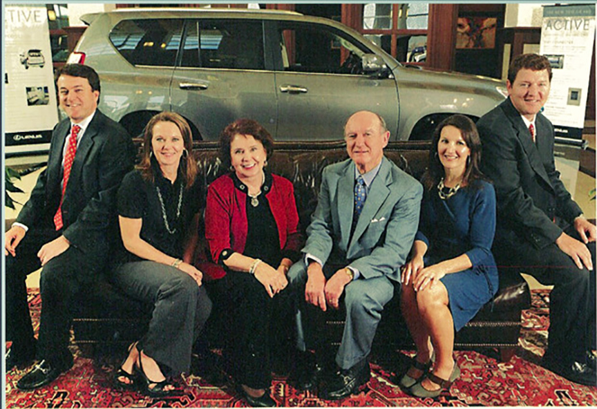 From left, Marshall “Marsh” Butler Jr., Bonnie Butler, Jane Butler, Marshall Butler Sr., Dixie Clark and Morris Butler. Marshall Butler Sr. and Jane Butler are parents of the four siblings.