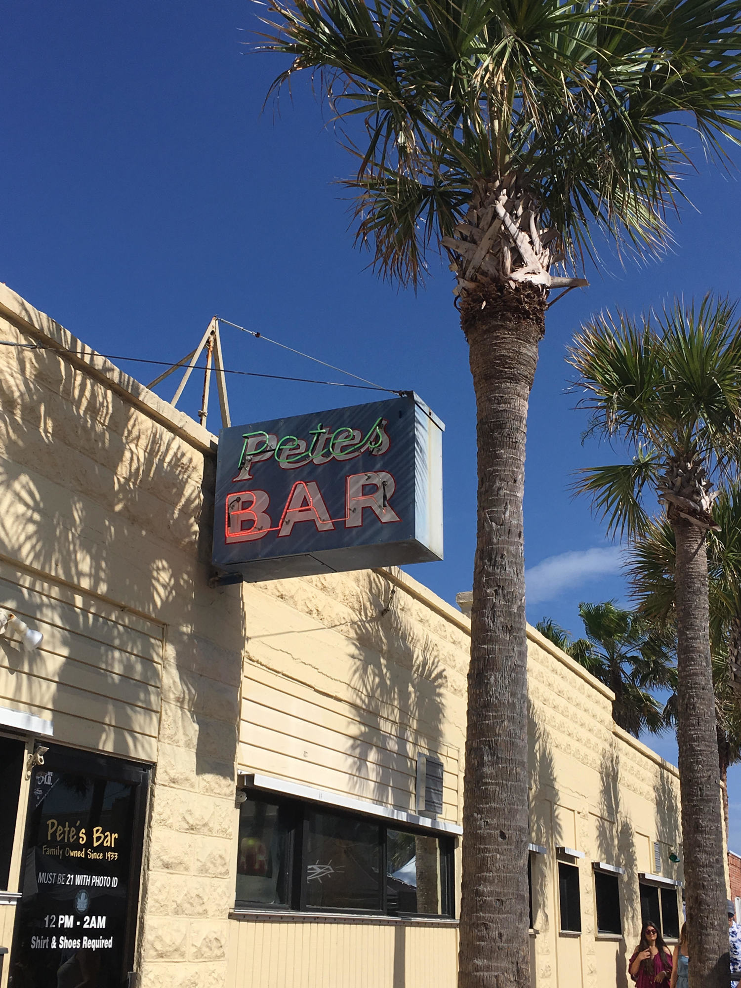 The sale includes the 4,189-square-foot bar, Pete’s liquor license, as well as surrounding properties that include two small houses on Lemon Street and three adjoining businesses – Shorelines, Rene’s Jewelry and Bar-B-Q Sticks.