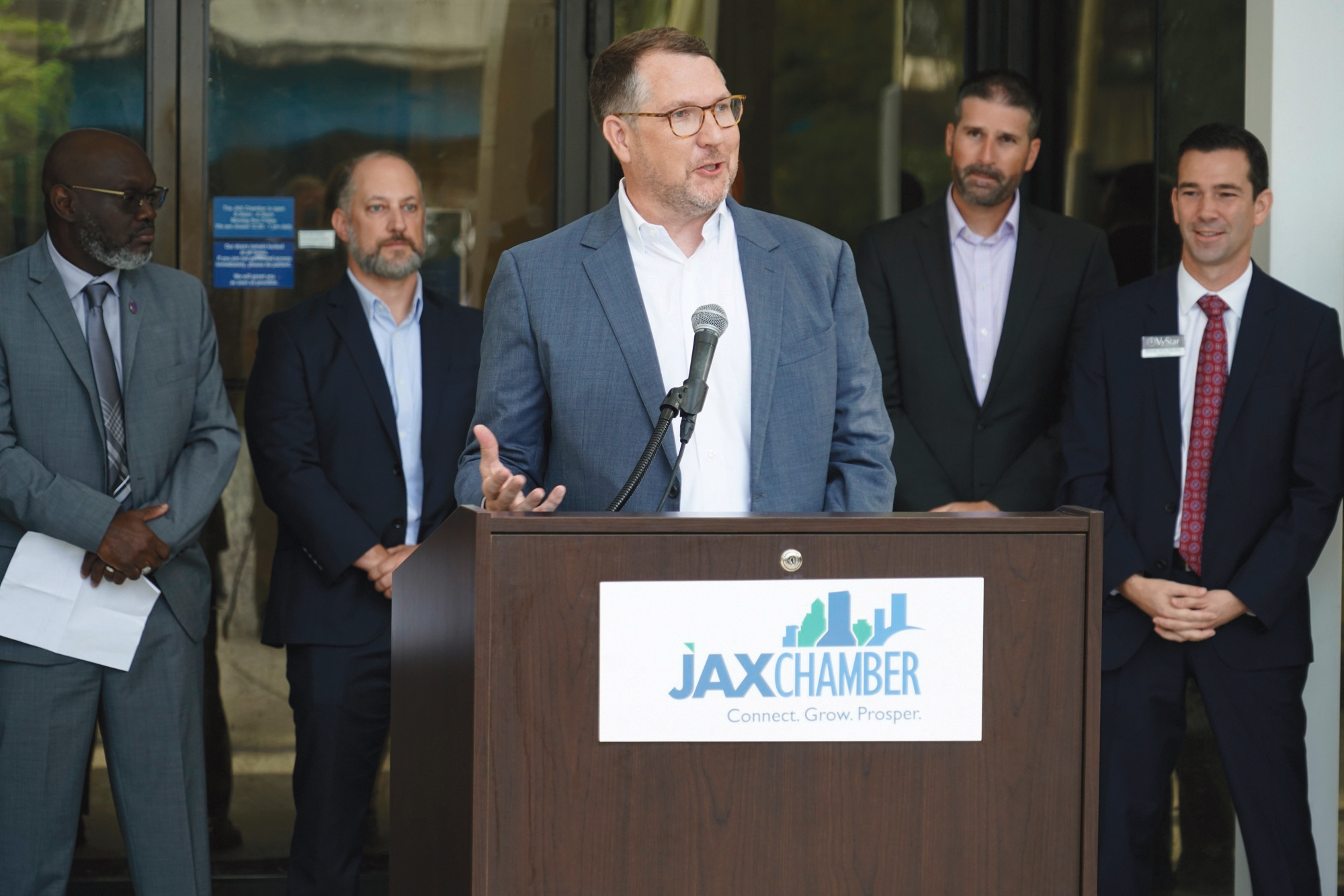 Nymbus Chairman and CEO Jeffery Kendall announced his company’s move to Jacksonville Oct. 5 at the JAX Chamber offices.