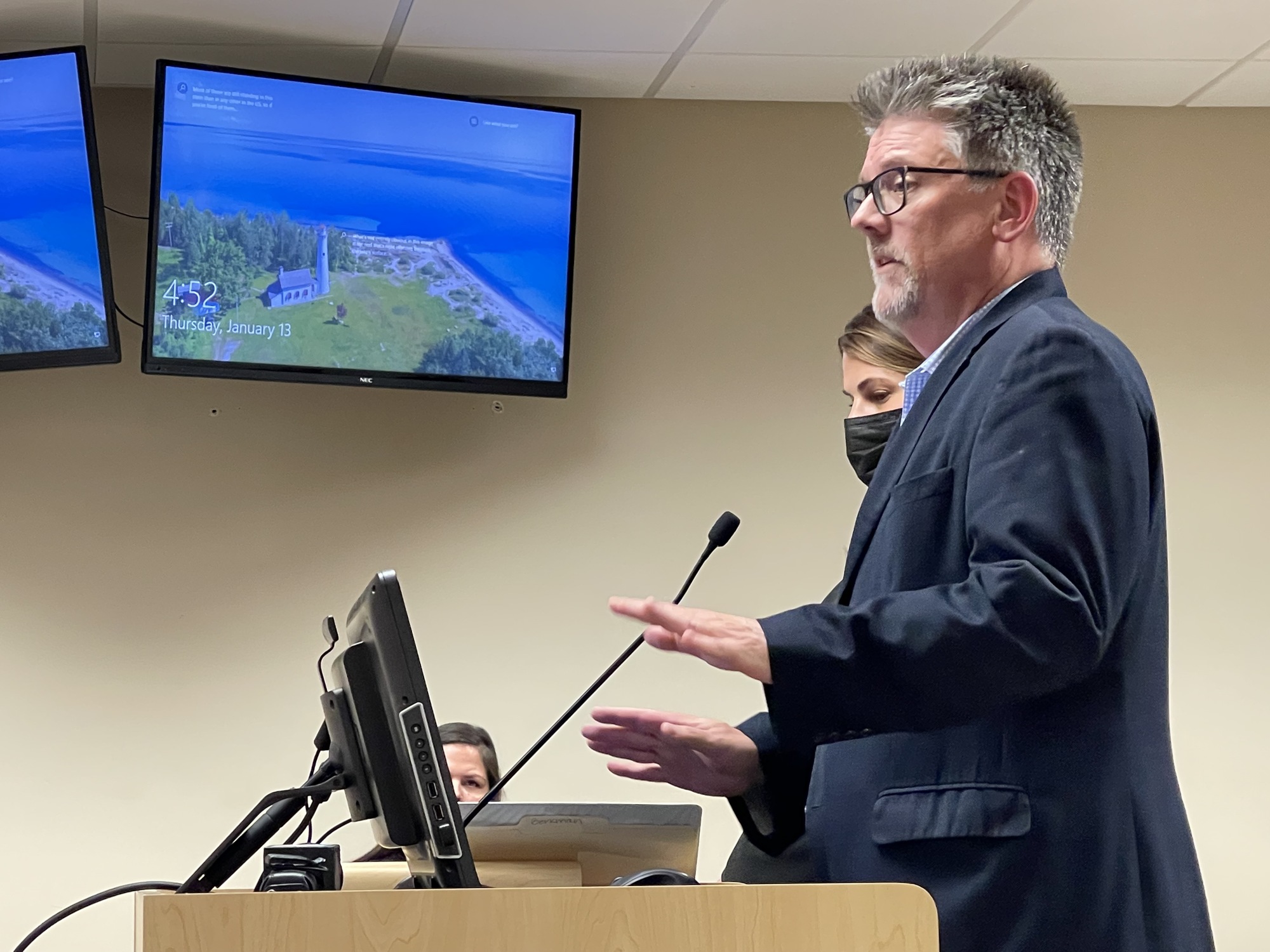 City Chief Administrative Officer Brian Hughes speaks to the  Jacksonville Building Codes Adjustment Board on Jan. 13.