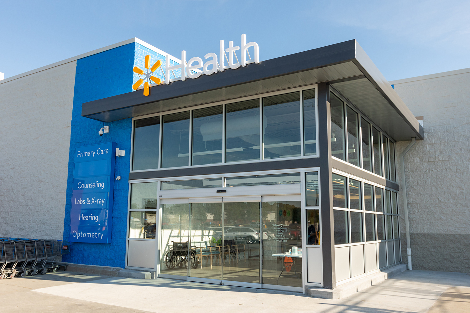 Walmart Health plans at least seven clinics in Northeast Florida. The clinics are built alongside Walmart stores. The company has opened the clinics in Arkansas, Illinois, Georgia and Texas.