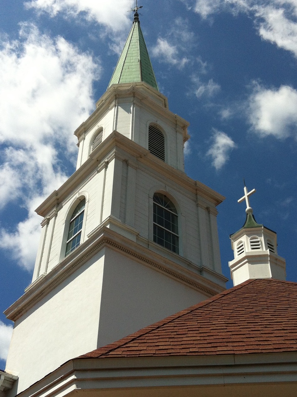 The church was founded in 1939 and its steeple was constructed in the 1950s.