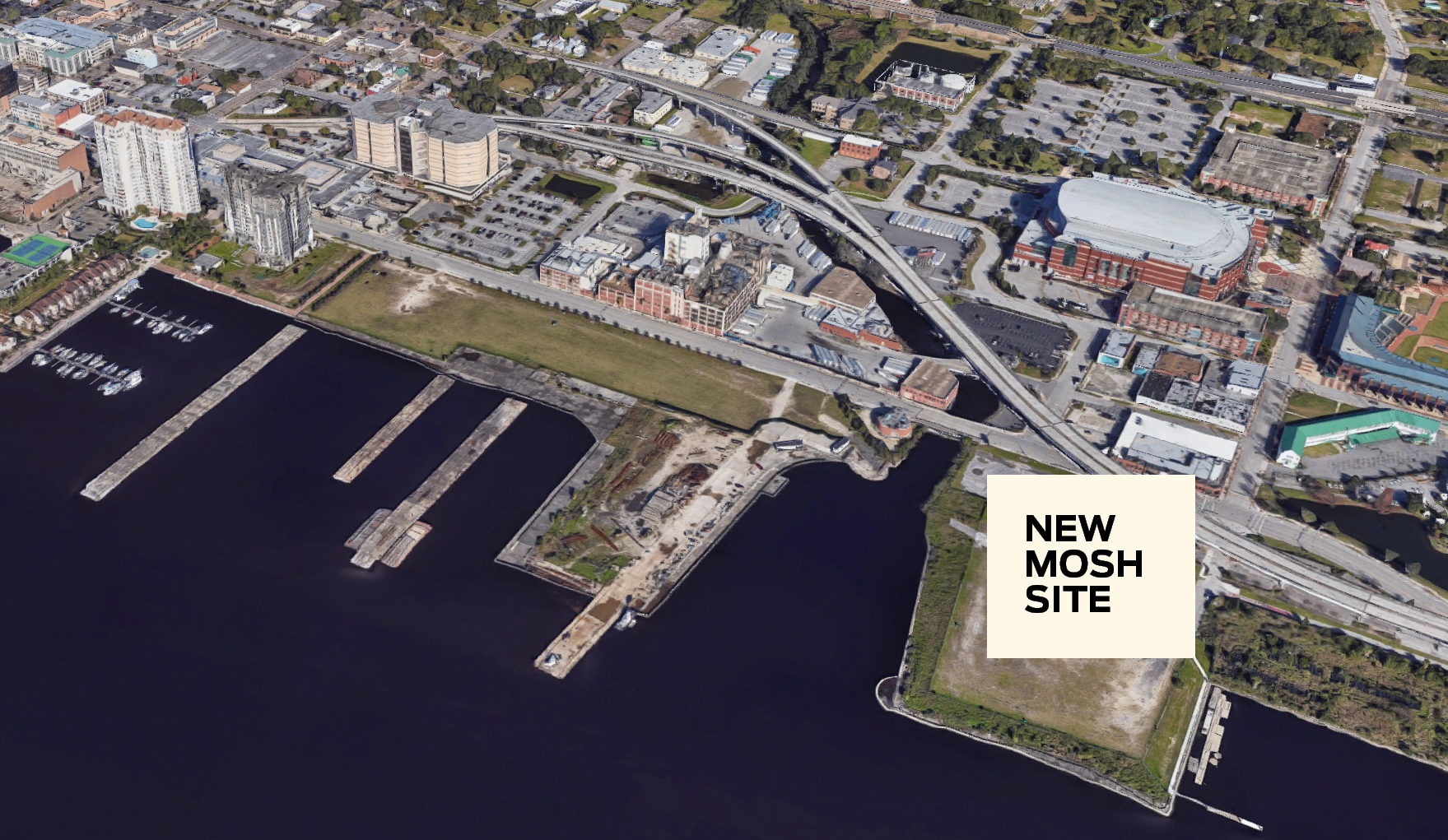 The new MOSH site at the Shipyards.