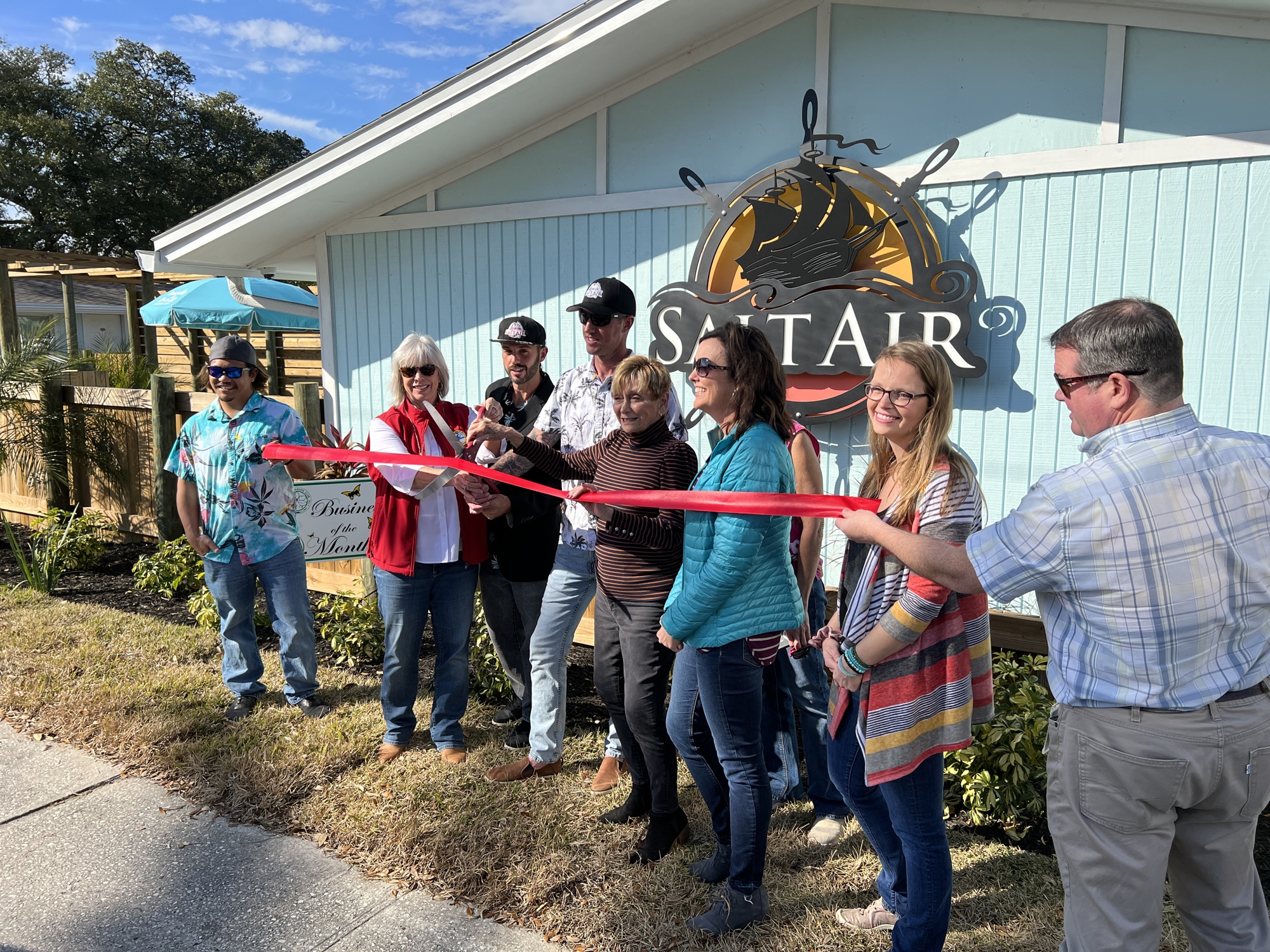 The three Beaches community mayors attended a Feb. 11 ribbon-cutting for the hotel.