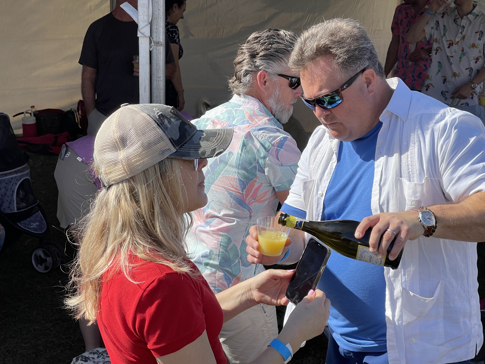 Residents of The Plaza uncorked champagne bottles and drank mimosas to celebrate.