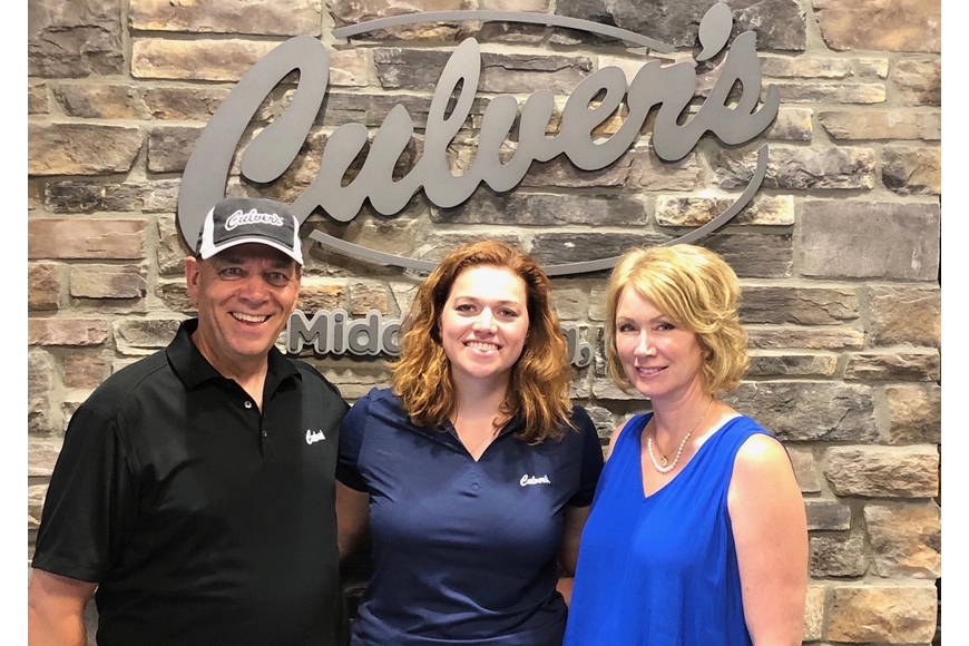 Don Lichte with his wife, Lori, right, and their daughter, Sophie. The Lichtes have two Culver’s restaurants in Middleburg and Jacksonville and plan a third along Hodges Boulevard in Jacksonville.