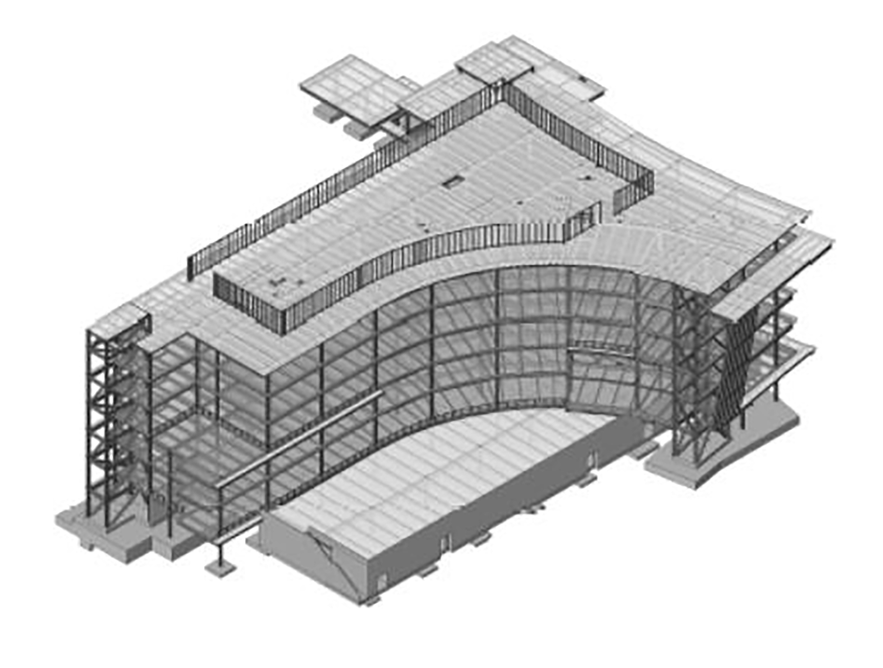 A rendering of the proposed UF Health North 120-bed hospital tower addition.