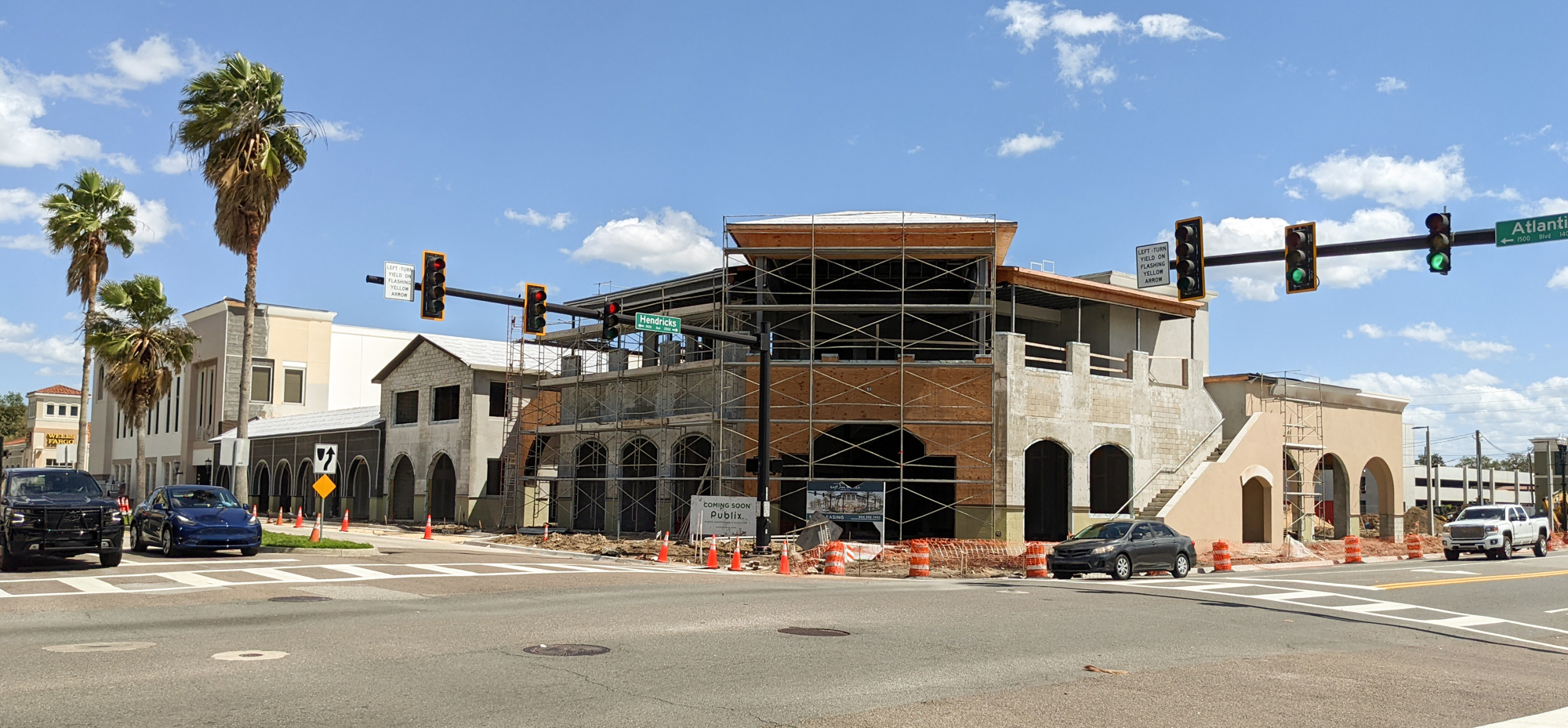 The restaurant is planned for the shopping center’s two-story corner building at Hendricks Avenue and Atlantic Boulevard.