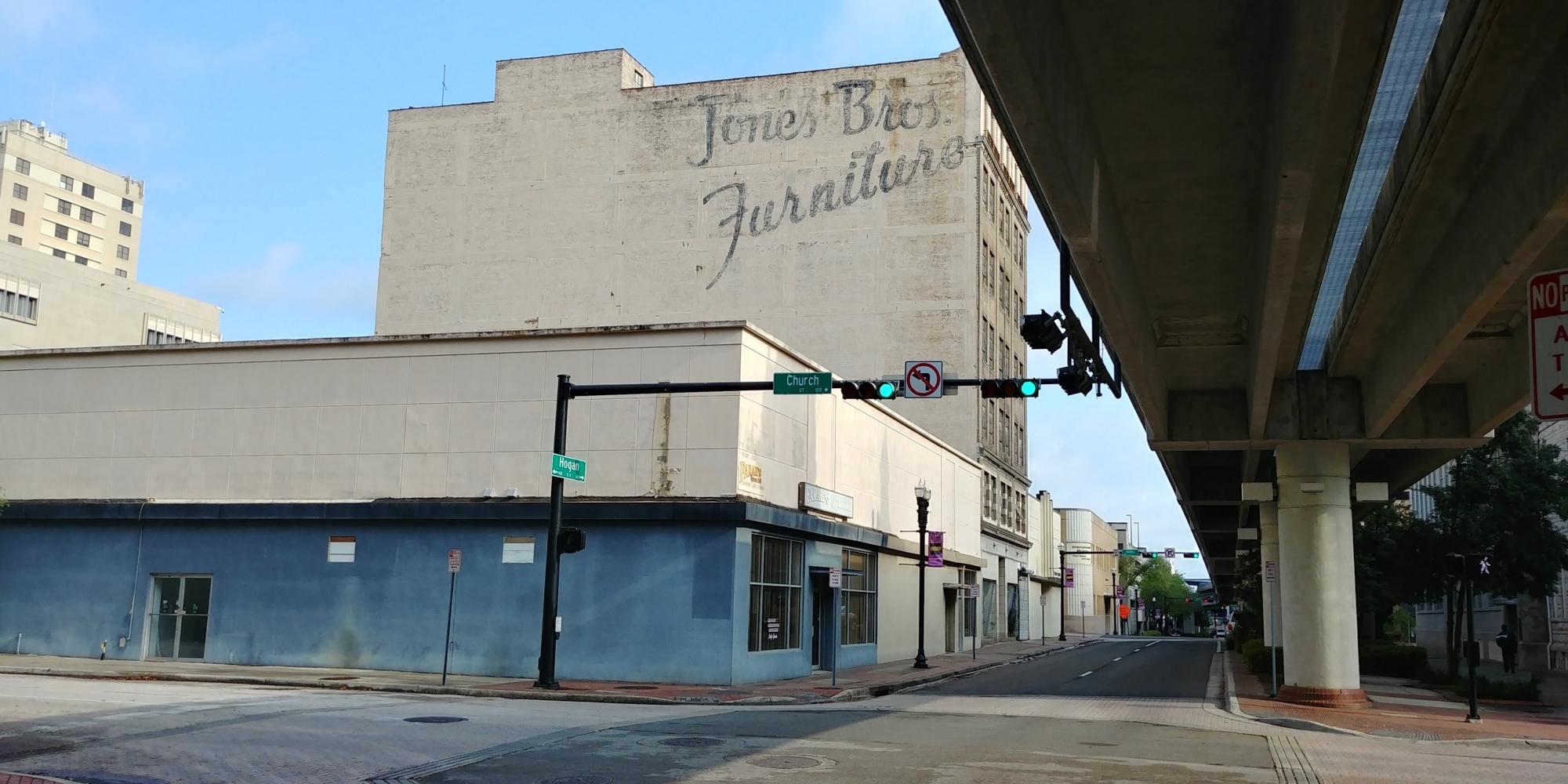 The historic Jones Bros. Furniture building would be transformed into apartments and the Farah’s Uptown Deli property would be torn down for an apartment tower under the Corner Lot plan.