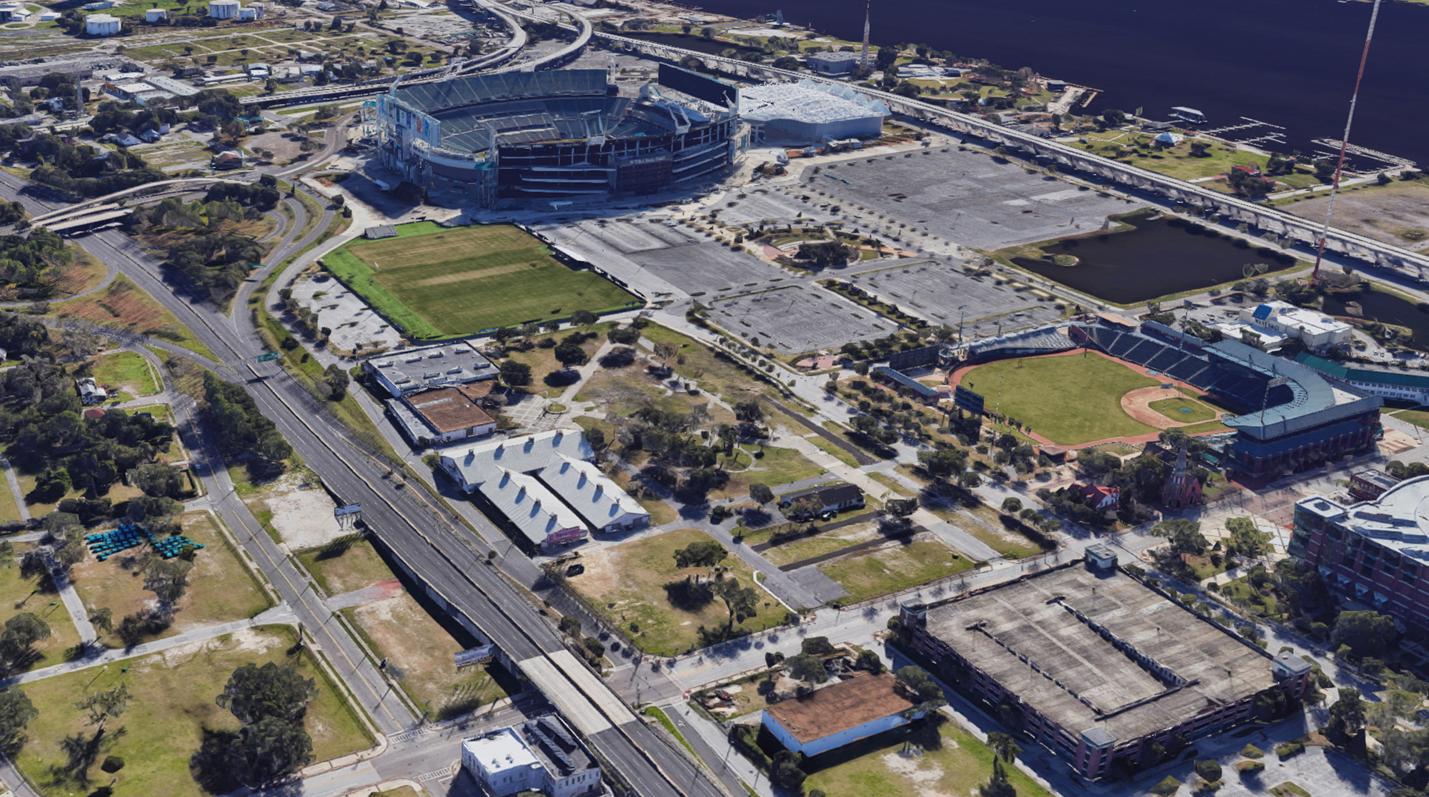 The Greater Jacksonville Agricultural Fair Association property adjacent to TIAA Bank Field. (Google)