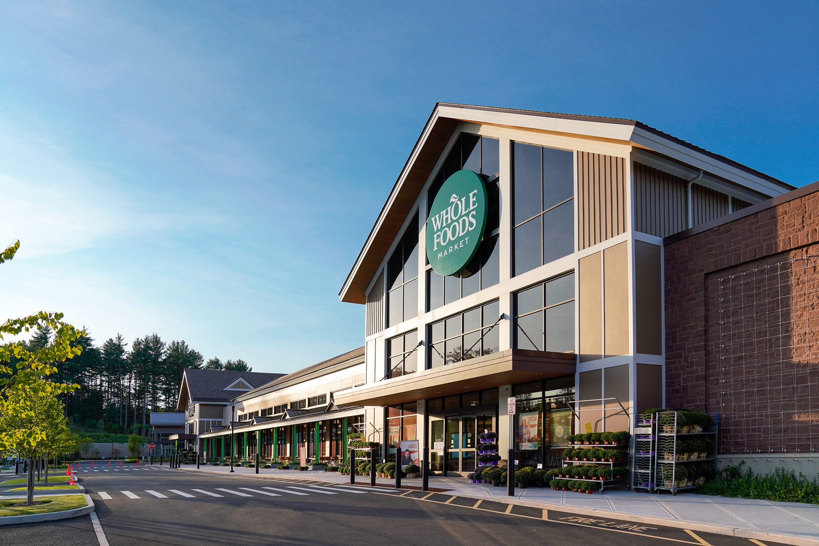 The Whole Foods Market in Avon, Connecticut, is a 44,760-square-foot store, about the same size at the store planned at One Riverside.