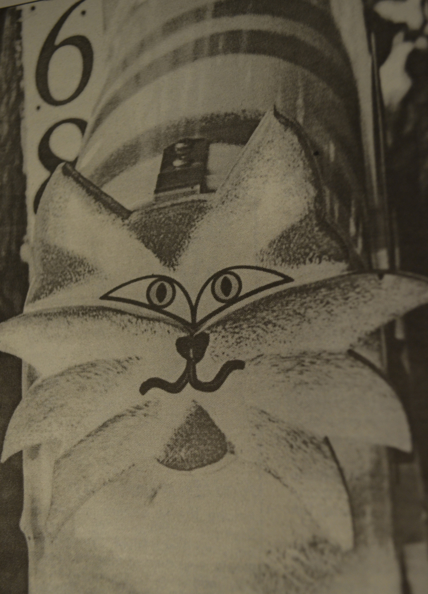 A cat mailbox featured in the August 17, 1995 issue with a photo spread of quirky mailboxes.