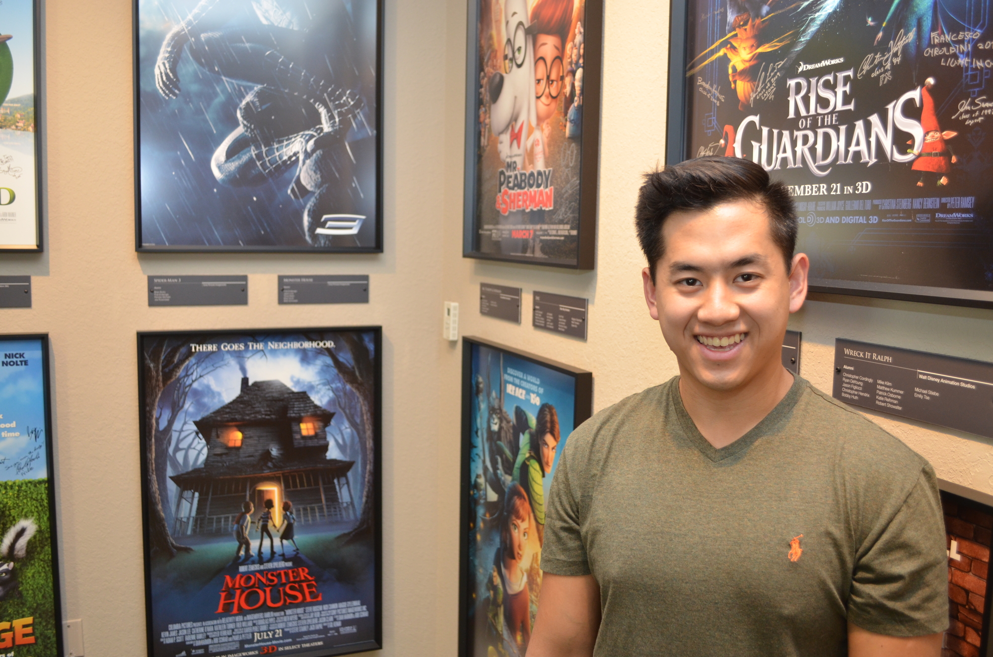 Mark Lim, computer animation major, hopes to one day be an animator for a large animation studio.