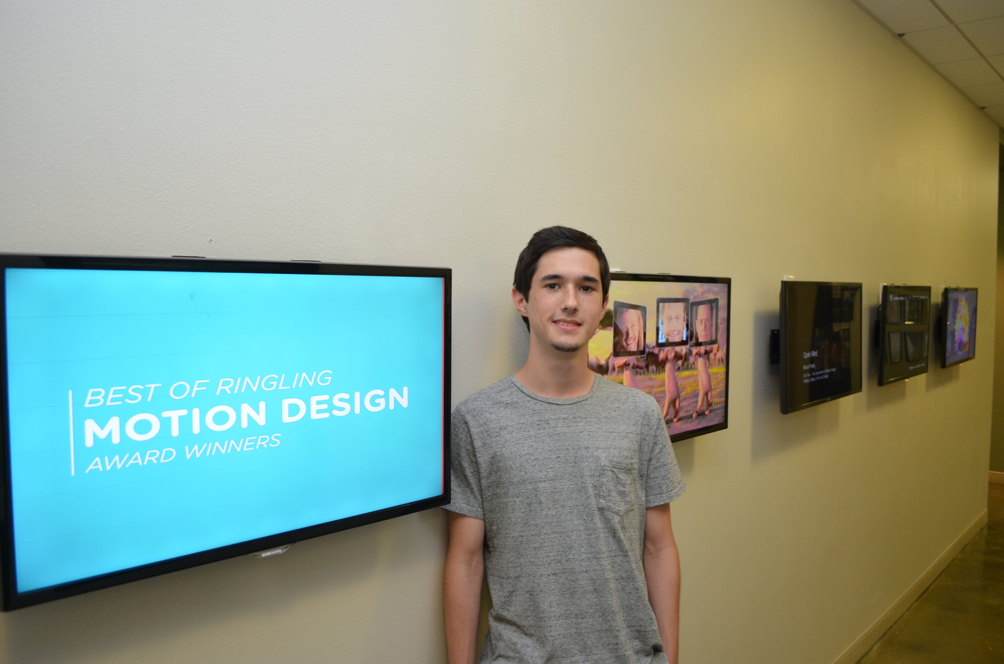 Jack McCaffrey, motion design major, hopes to create feature-length stop-motion animated films