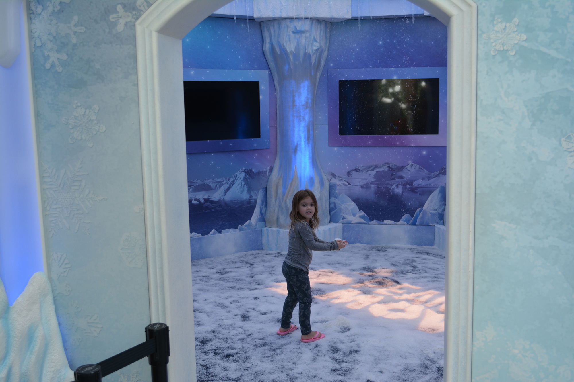 Children can enjoy the inside of the Ice Palace at The Mall at University Town Center.