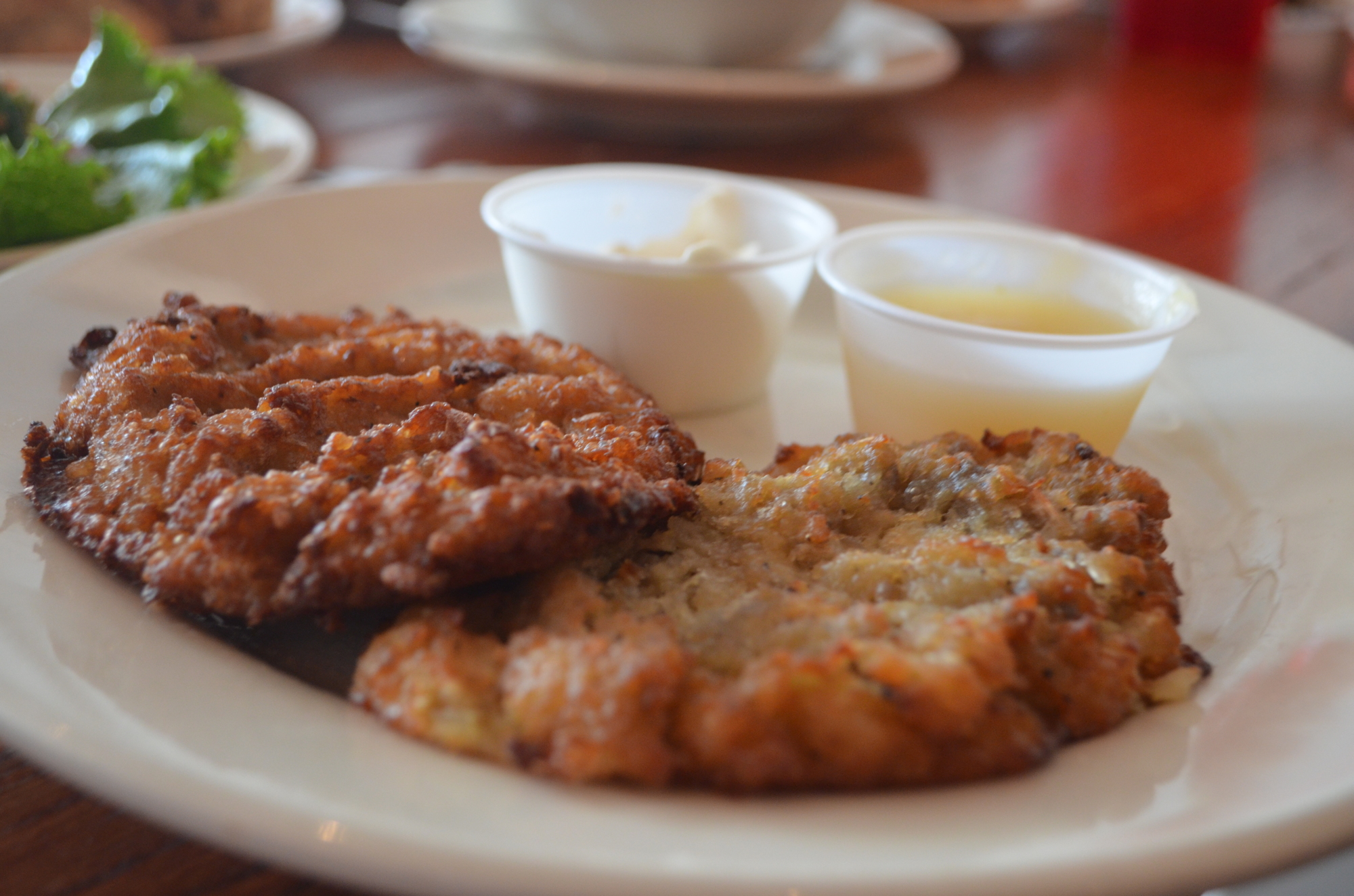 Potato Latkes: Traditionally served during Hanukkah, this favorite snack is essentially potato pancakes that are shallow-fried with a mixture of potatoes, onions, flour and egg.
