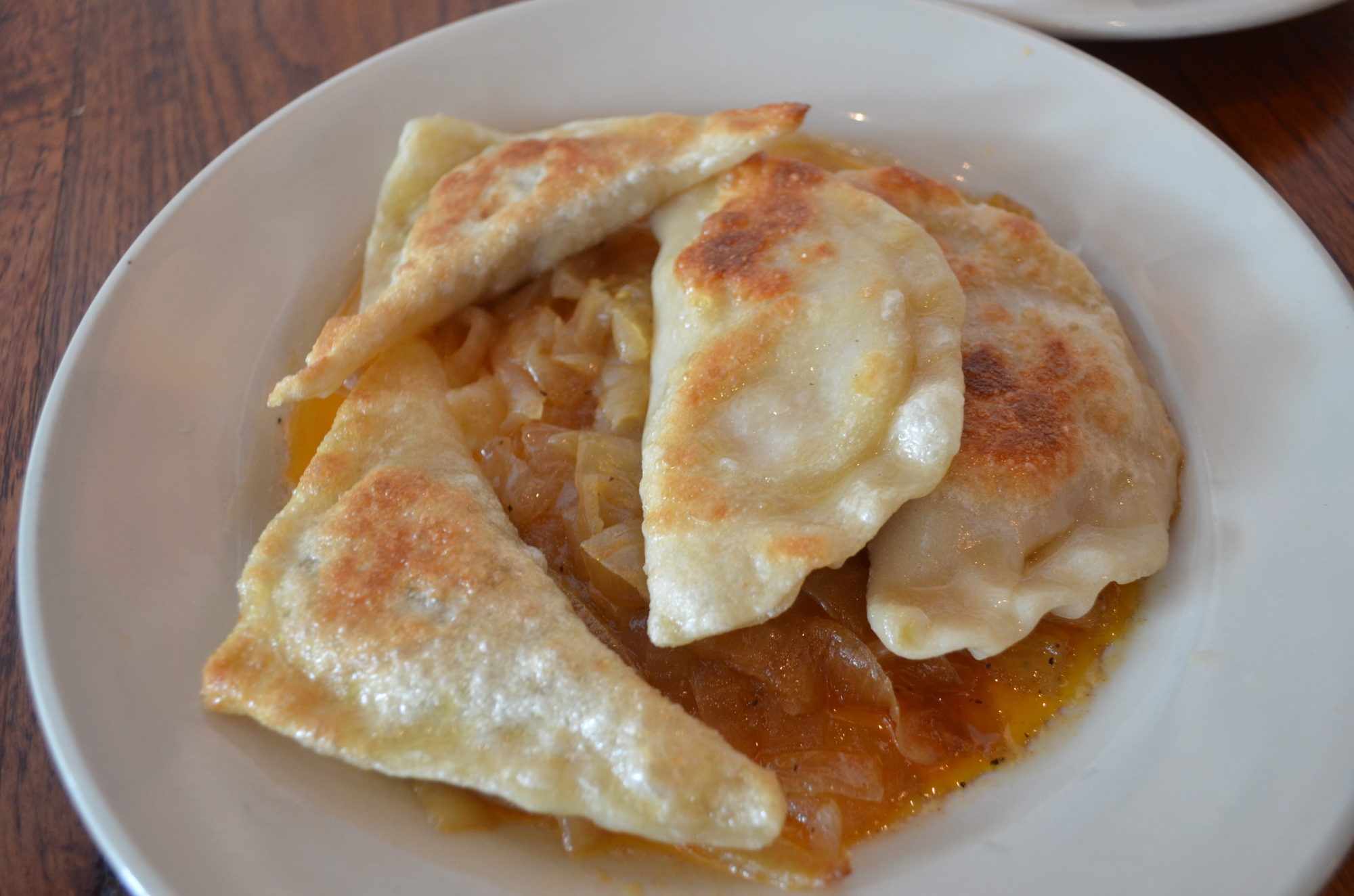 Pan Fried Cheese Kreplach: A Polish favorite, these are small dumplings cooked in chicken stock and then filled with cheese, meat or potatoes.