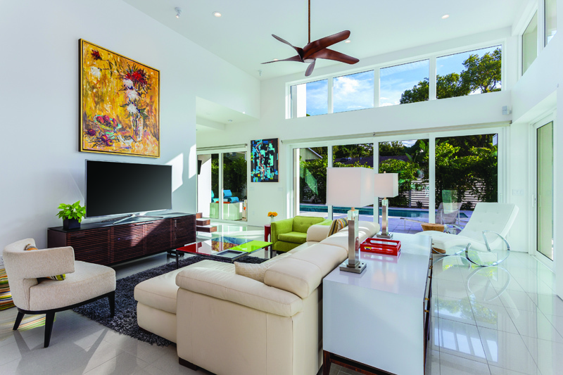 Showcasing eco-friendly and healthy living, this home incorporates the designs of the Sarasota School of Architecture.
