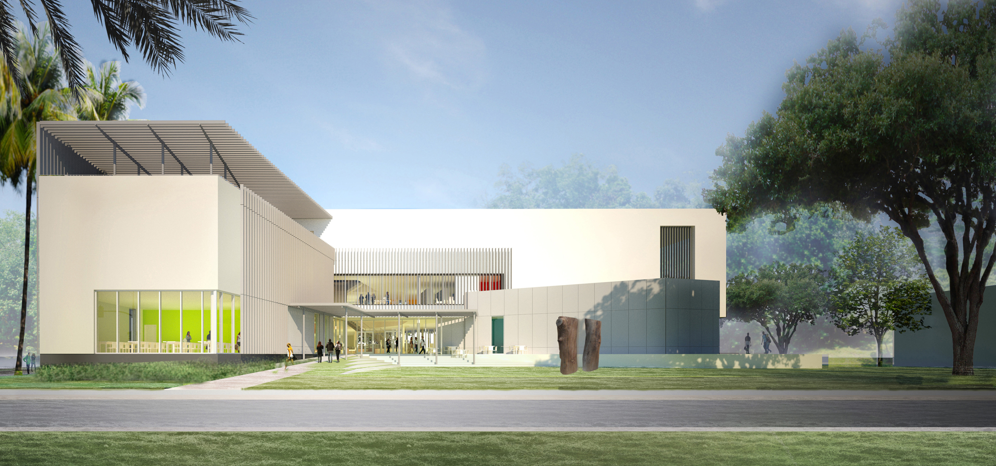 The public piece of art and the new library are slated to be completed by August 2016.