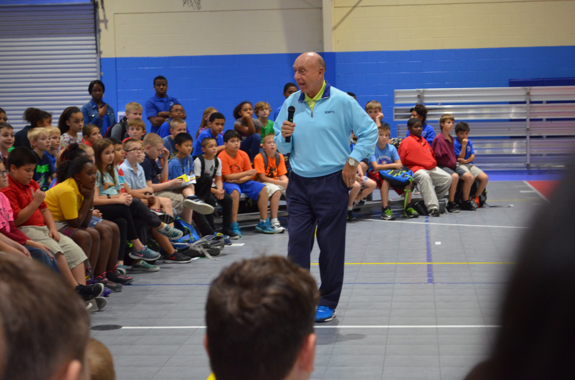 Dick Vitale took the opportunity to inspire students.