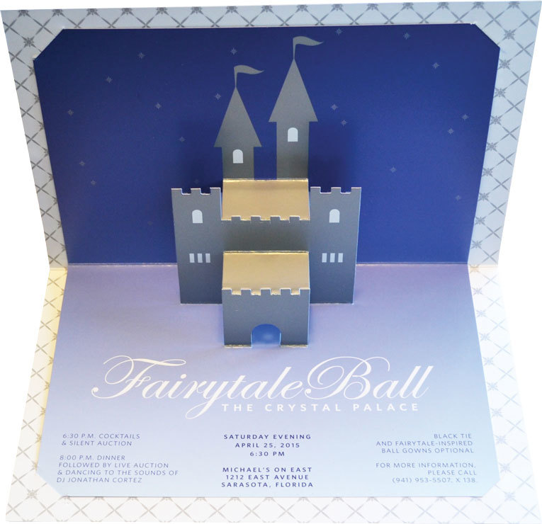 Children First's Fairytale Ball invitation. Photo by Molly Schechter.
