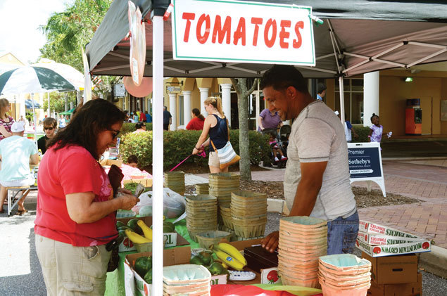 The market has more than 30 vendors, including several who sell fresh produce.