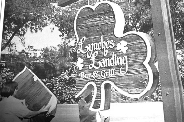 The Lynches chopped 19.5 inches off their shamrock sign in 1999. At the time, Ethna Lynch compared it to chopping off one of her own arms.