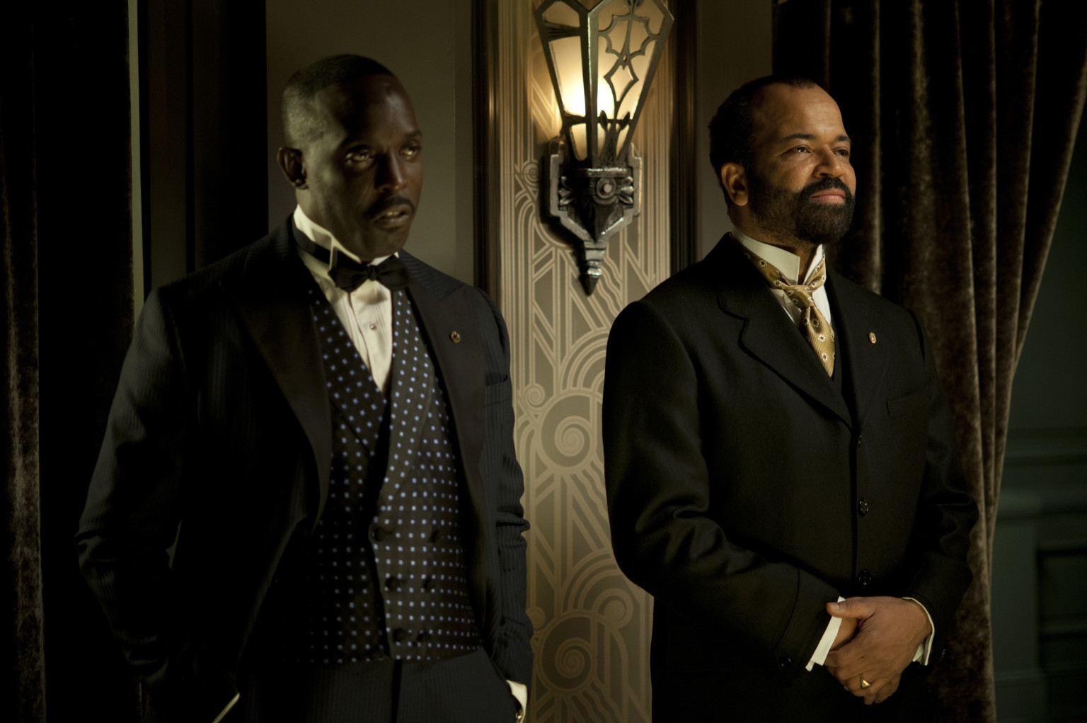 Michael K. Williams and Wright in 