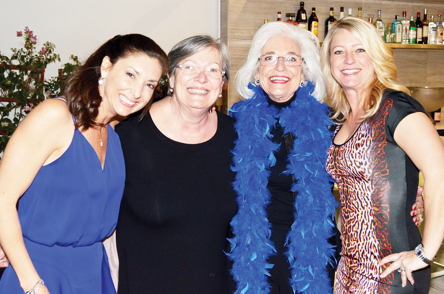Co-Chairs Donna Koffman and Peg Roberts, Graci McGillicuddy and Co-Chair Nikki Williams at Blue Ties & Butterflies pre-party Feb. 19. Photo by Heather Merriman.