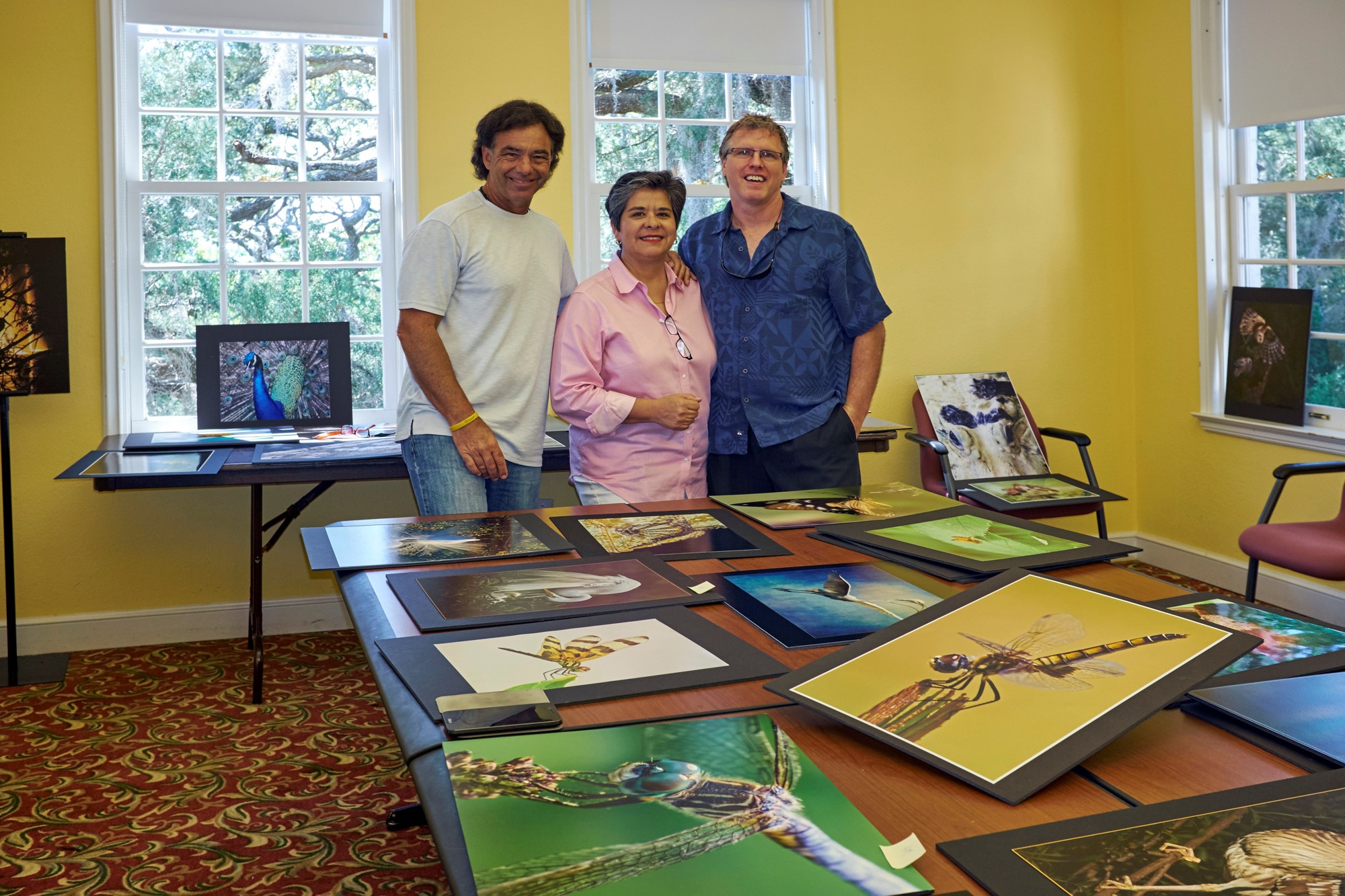 The judging panel of this year's photo exhibition included professional photographers Perry Johnson, Maria Lyle and Steve Stennes.