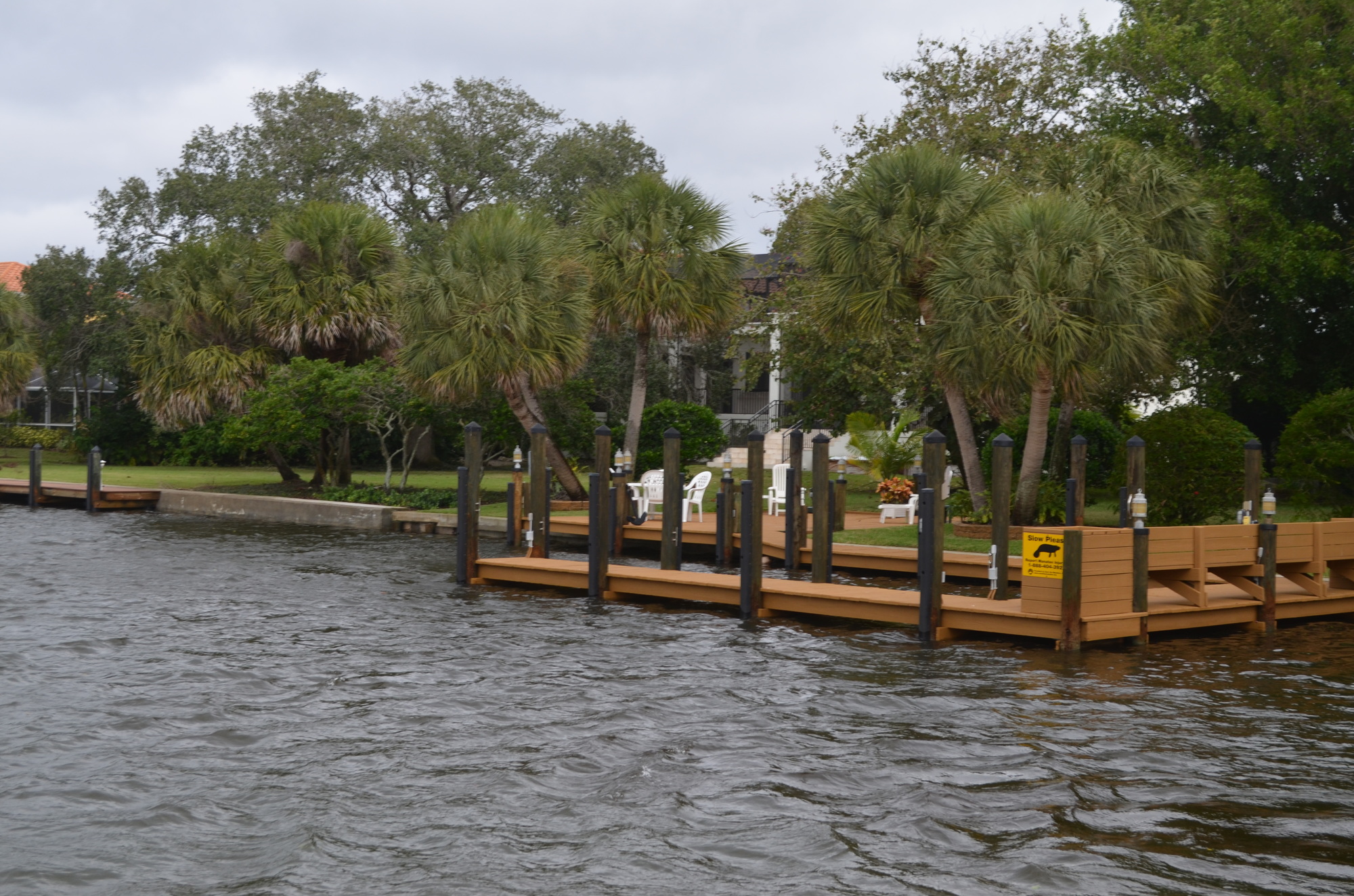 Tides from strong storms that came through Longboat Key early Sunday are high, including in Emerald Harbor canals.