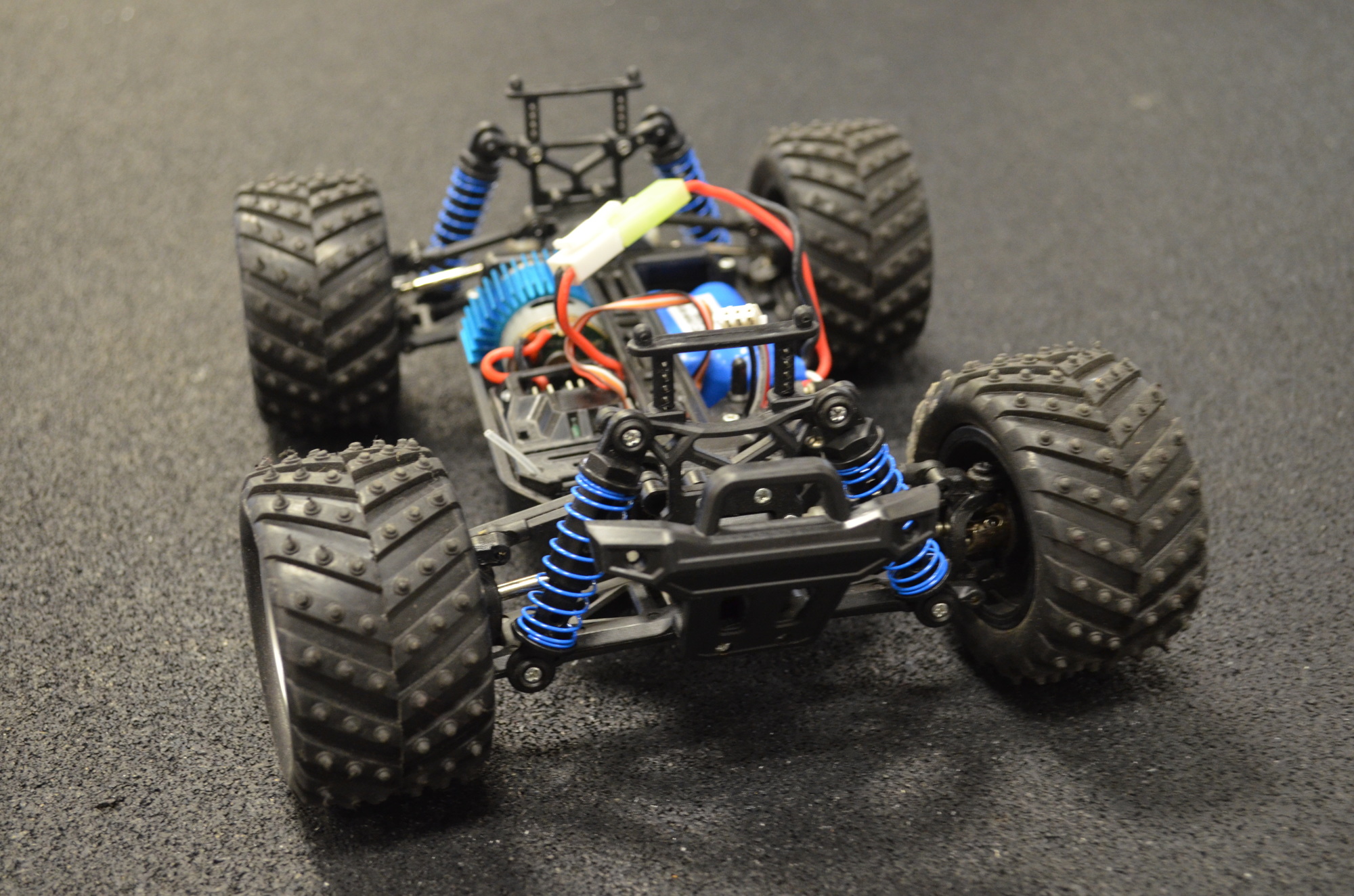 A look under the hood of the hobby-grade customizable remote control car.