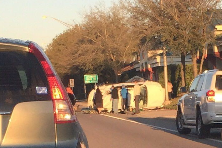 (Courtesy of Jason Keen) Sarasota Police have closed Fruitville Road due to a major accident.