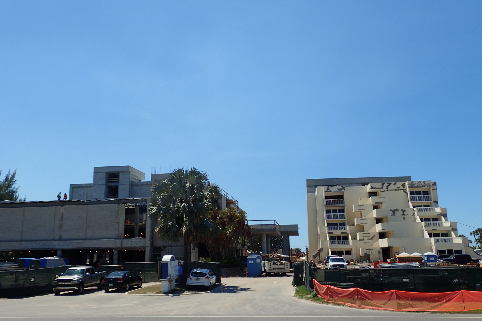 The former Hilton is under renovations and will reopen as the Zota Beach Resort.