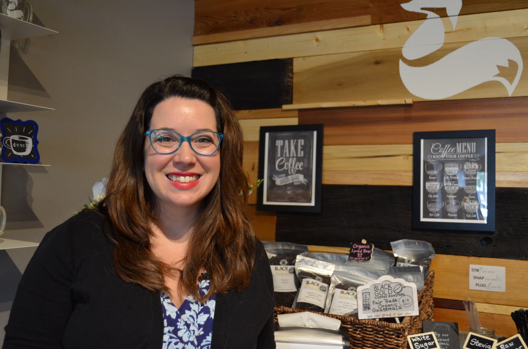Lindsey Nickel-de la O is the co-owner of the Clever Cup Coffee Shop on Gateway Avenue.