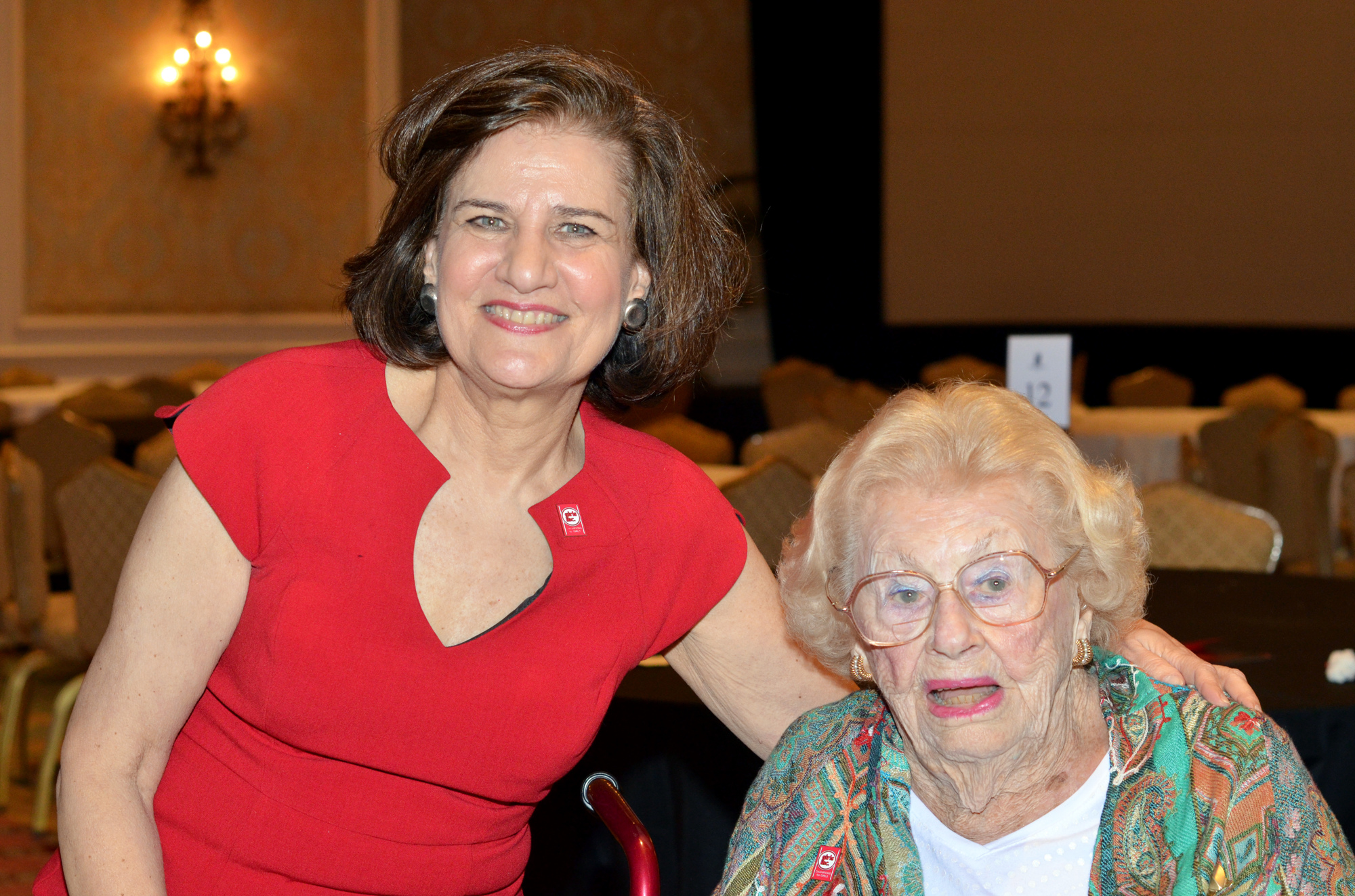 Judy Vrendenburgh and Donna Brace Ogilvie at last year's Girls Inc. Celebration Luncheon 'Fuel Her Fire.' Photo by Heather Merriman Saba