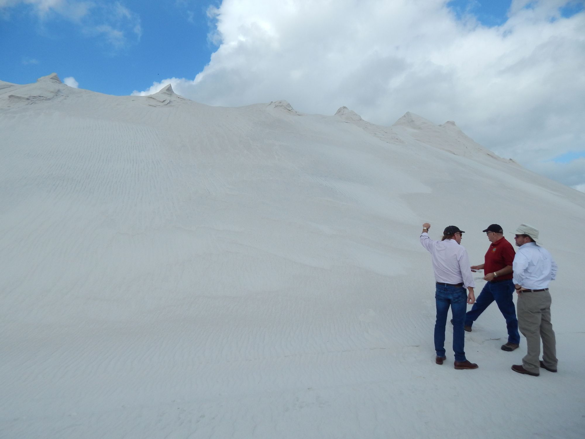 (Courtesy photo) A sand mine in Immokalee has a stockpile ready for the Longboat Key beach renourishment project.