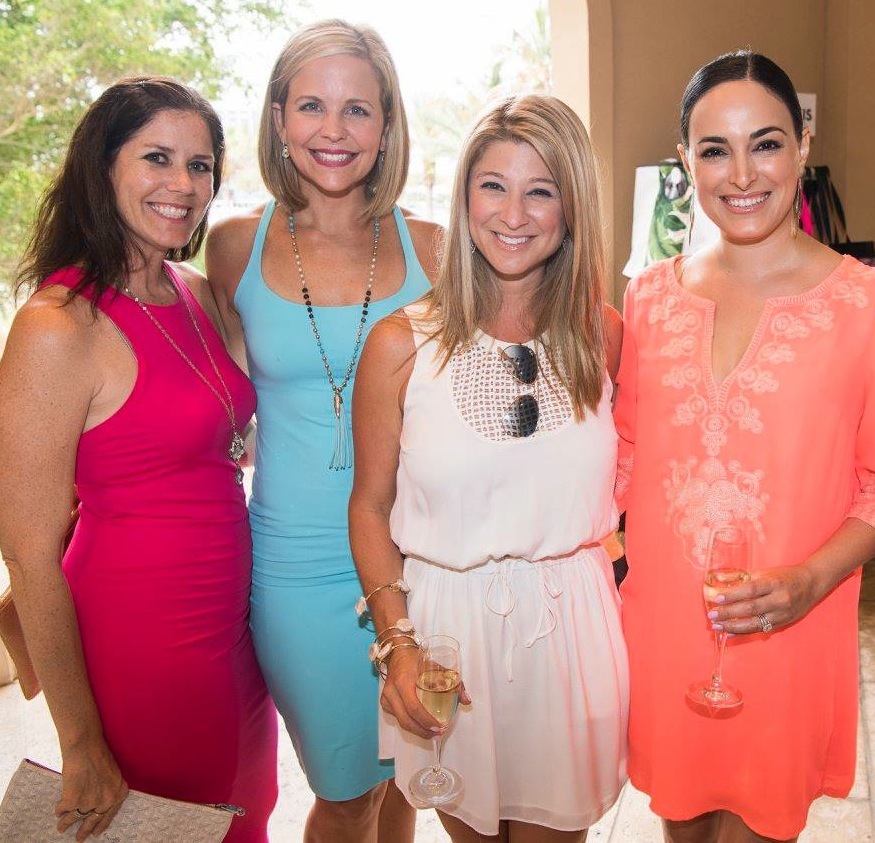 Nicole Kaney, Beth Bobb, Emily Stroud and Sepi Ackerman at Designing Daughter's Girlfriends Night. Photo by Cliff Roles