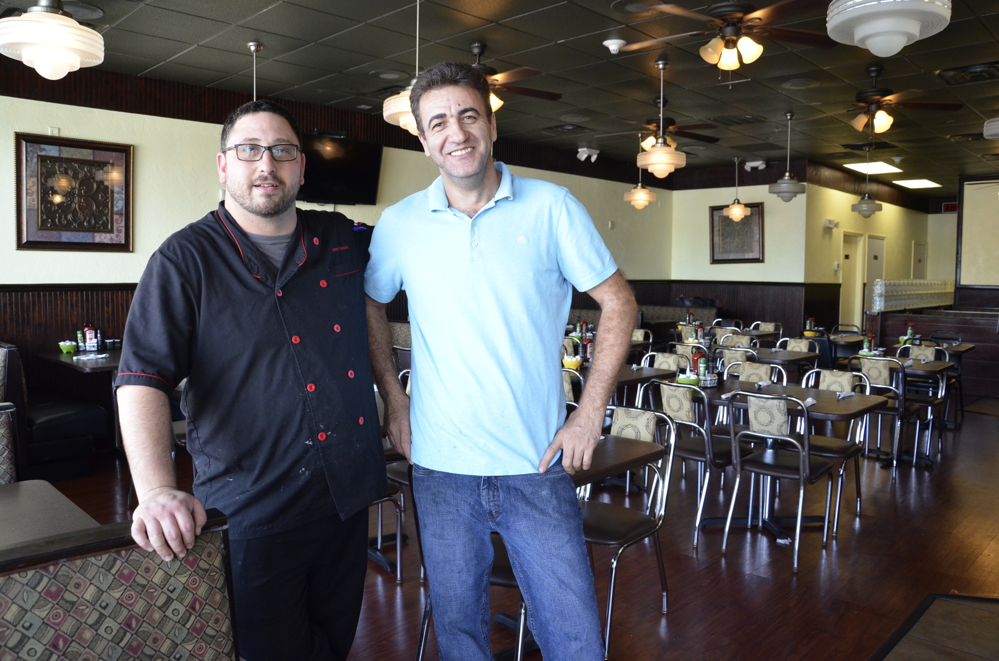 Jason Pantelis and Mike Nicovic, both of Cape Coral, decided to open a restaurant together. Leon's opened Monday.