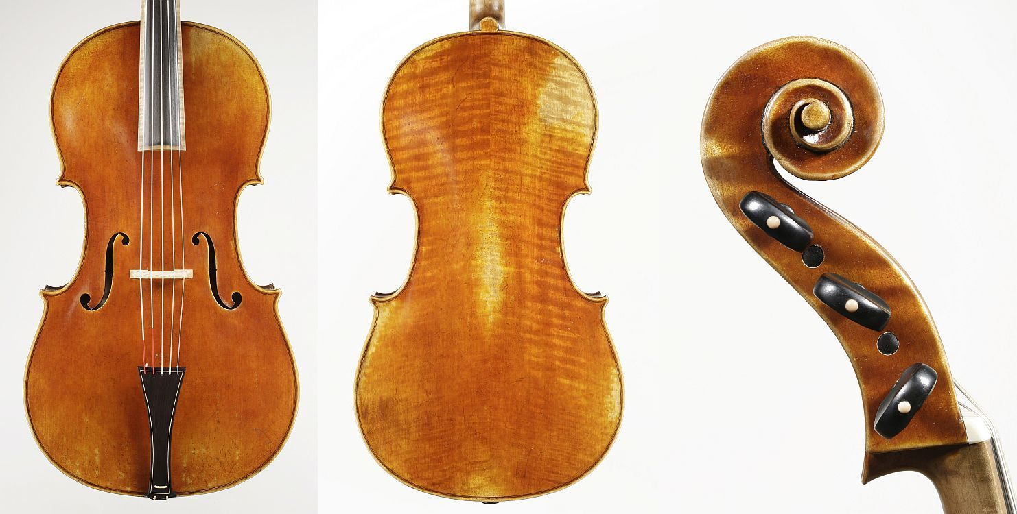 The concert made use of an early five-string cello known as a Violincello Piccolo.