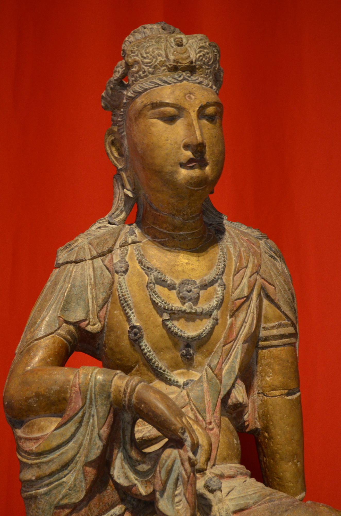 Buddhist statue of a bodhisattva