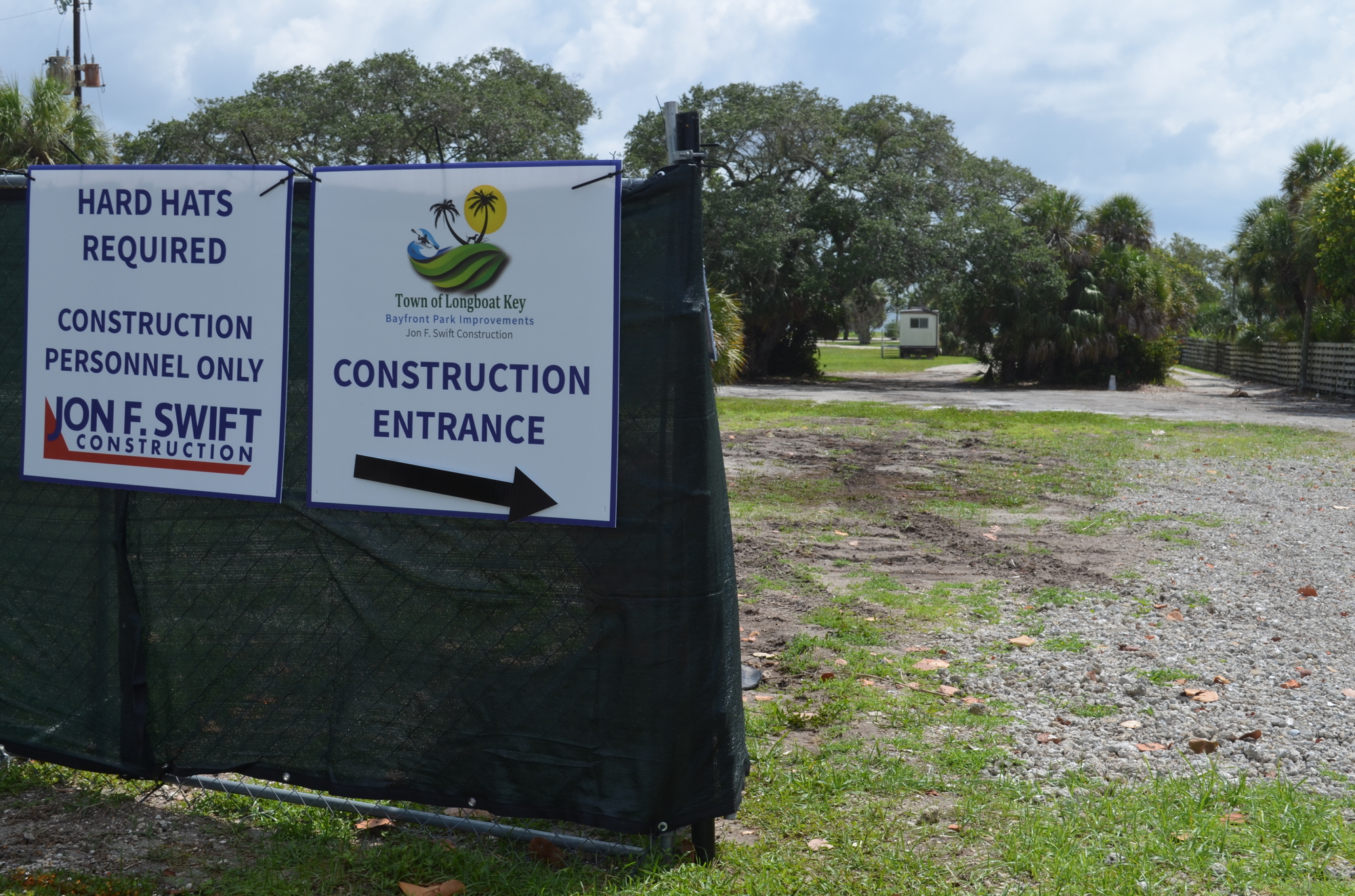 Bayfront Park construction began this week — about a week ahead of schedule.