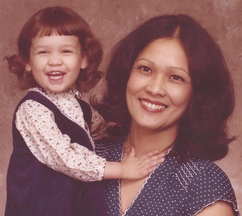Jessica Stock, at age 2, is pictured with her mother, Rose. Courtesy photo.