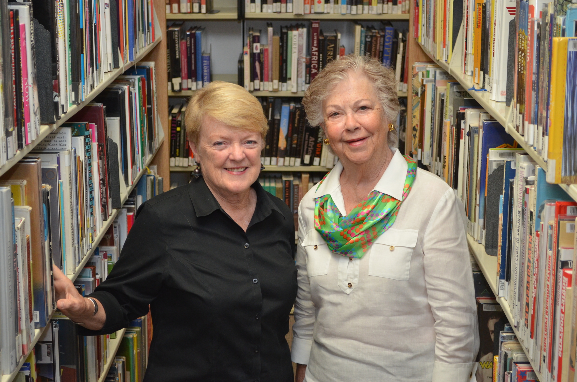 Carolyn Johnson and Isabel Norton helped lead the Ringling College library fundraising campaign.