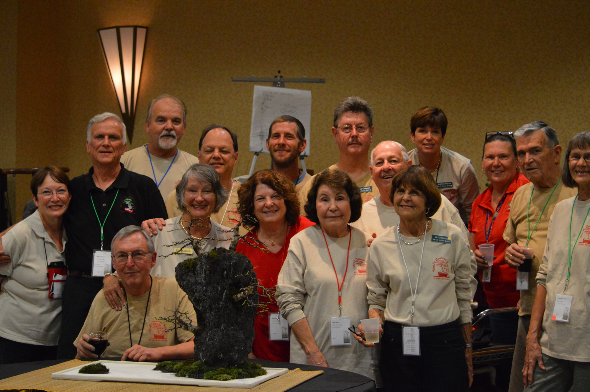 Members of the Sho Fu Bonsai Society of Sarasota during a recent clinic.